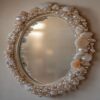 Miroir en coquillage et perles