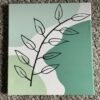 Toile feuillage vert moderne
